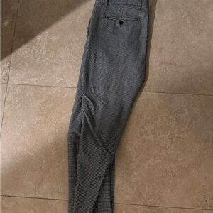 Banana Republic Men's Gray Patterned Dress Pants